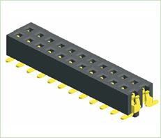 0.8mm žensko zaglavlje Dvoredni SMT tip