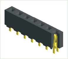3,96 mm žensko zaglavlje jednoredni ravni tip H8.9
